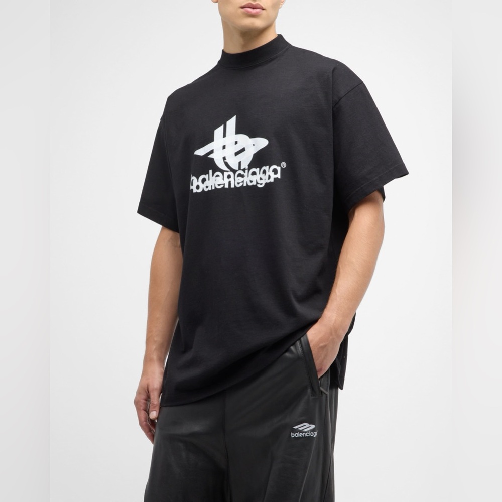 Balenciaga Black Short Sleeve Tee